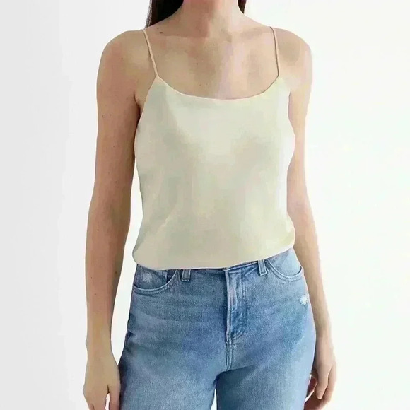 Express Satin Scoop Neck Downtown Cami - Picture 1 of 5